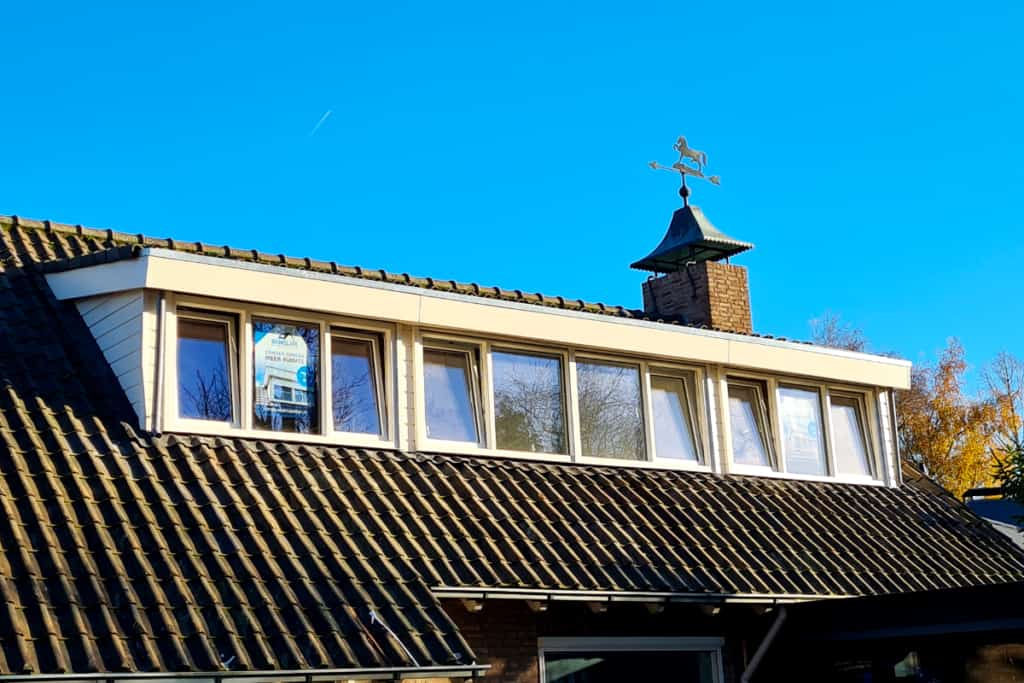 dakkapel waalwijk 9 meter lang kunststof rabbat wit